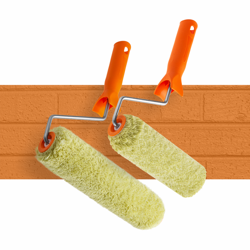 Валики для фасада, ролики 180 и 240 мм, полиакрил 18 мм, кронштейн 6 мм