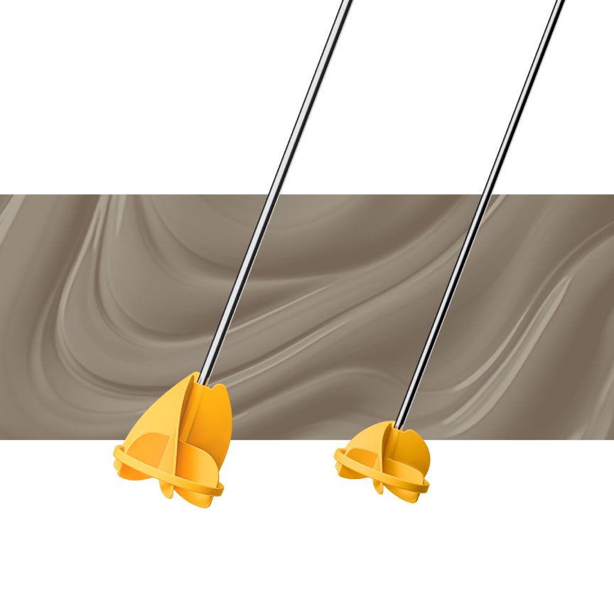 Насадки-миксеры, цилиндрические хвостовики 8 и 6 мм, венчики 86 и 74 мм