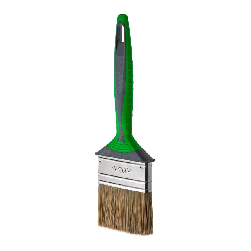 Кисти плоские для дерева, ширина 25–100 мм, толщина 10–12 мм, двухкомпонентная ручка