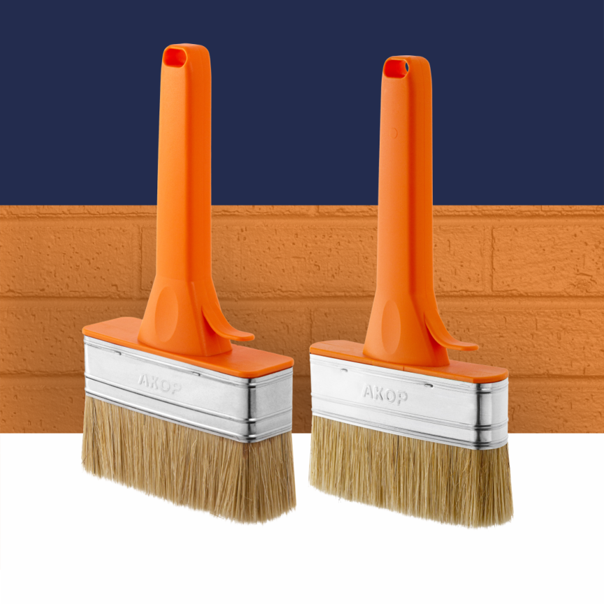 Кисти-ракли для фасада, толщина 25 и 35 мм, ширина 120 мм